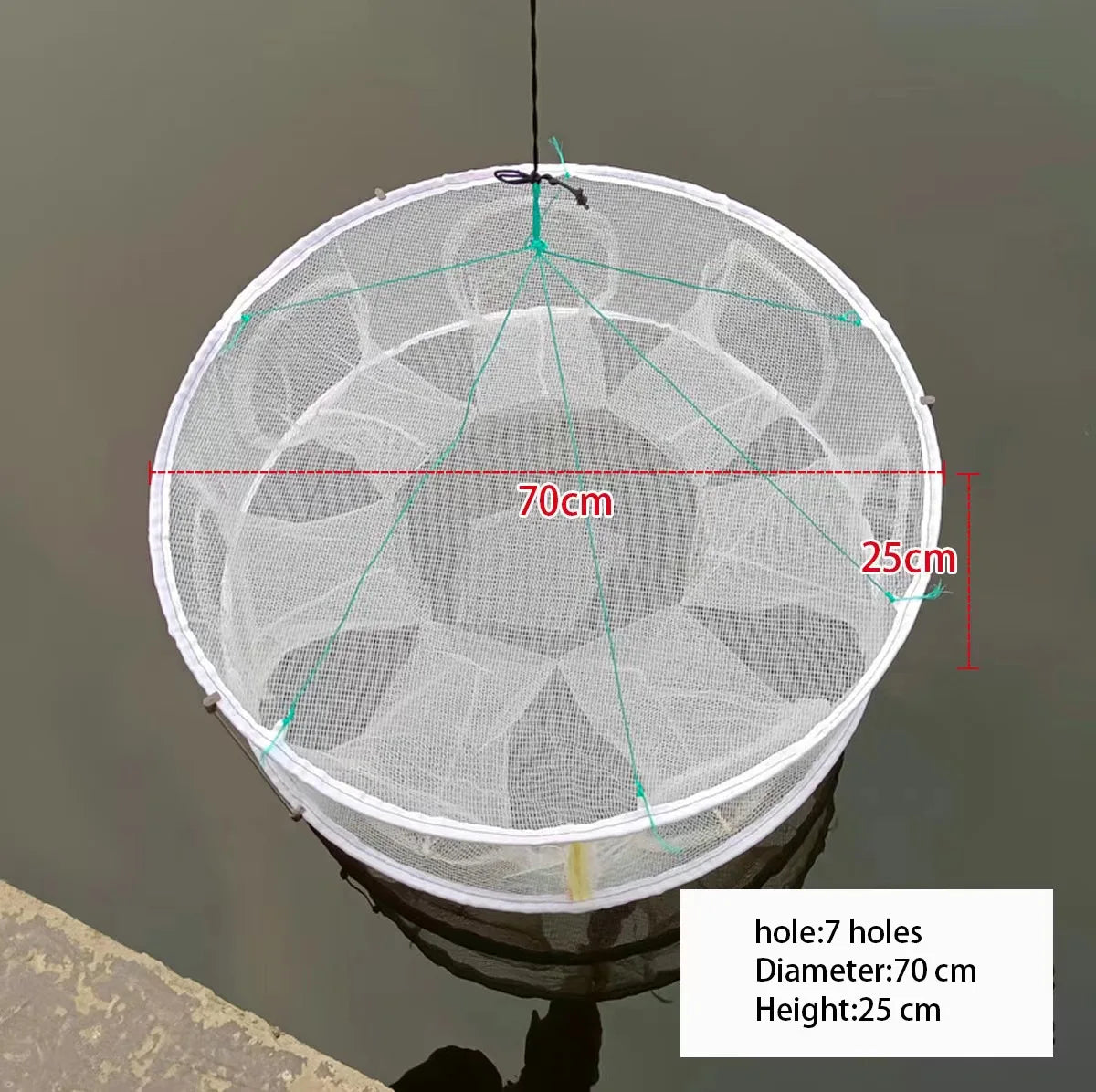 Automatic Folded Fishing Net,Crab Net Fish Net,Casting Cage Crab Net,Foldable Fishing Mesh Trap for,Minnows,Lobster,Crawfish etc