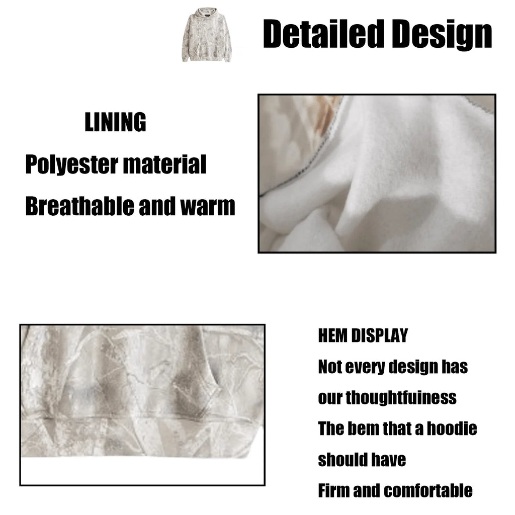 Camo Hoodie for Women Oversized Hoodie Maple Leaf Print Oversized Hooded Sweatshirt