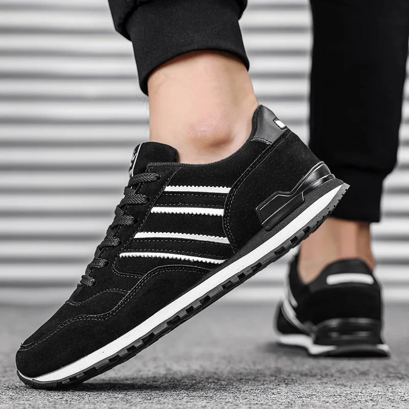 Artificial Leather Men Causal Shoes Male Spring Men Casual Light Shoes Sneakers Lac-up Flats Breathable Outdoors Sapato