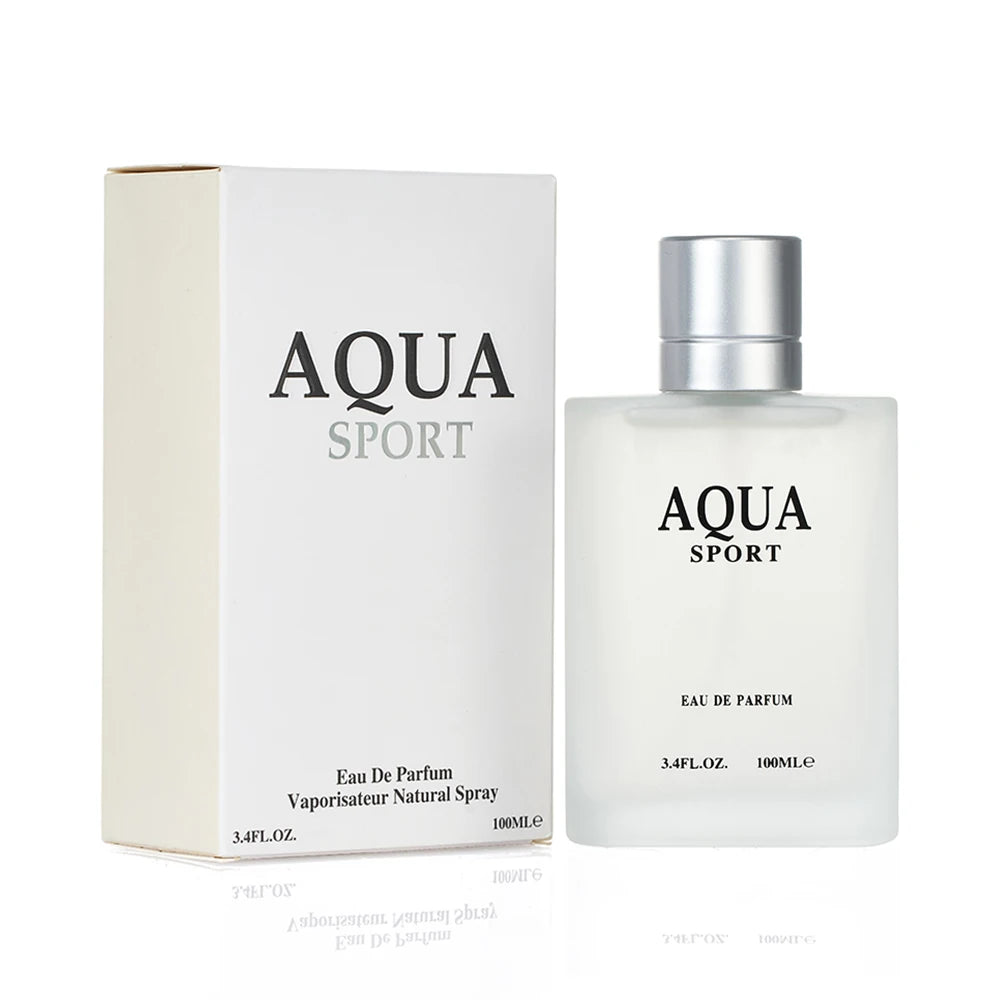AQUA Perfume for Men EDP 100ML 3.4FL.OZ, Aquatic Aromatic Eau de Parfum, Fresh Lime Musk Ocean Fragrance Spray Men‘s Cologne