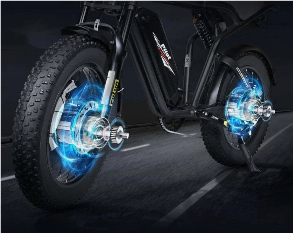 SAMEBIKE M20-III 20" Electric Mountain bike 2000W Dual motor 48V 32Ah E-bike Full Suspension Moped  45km/h offroad MTB