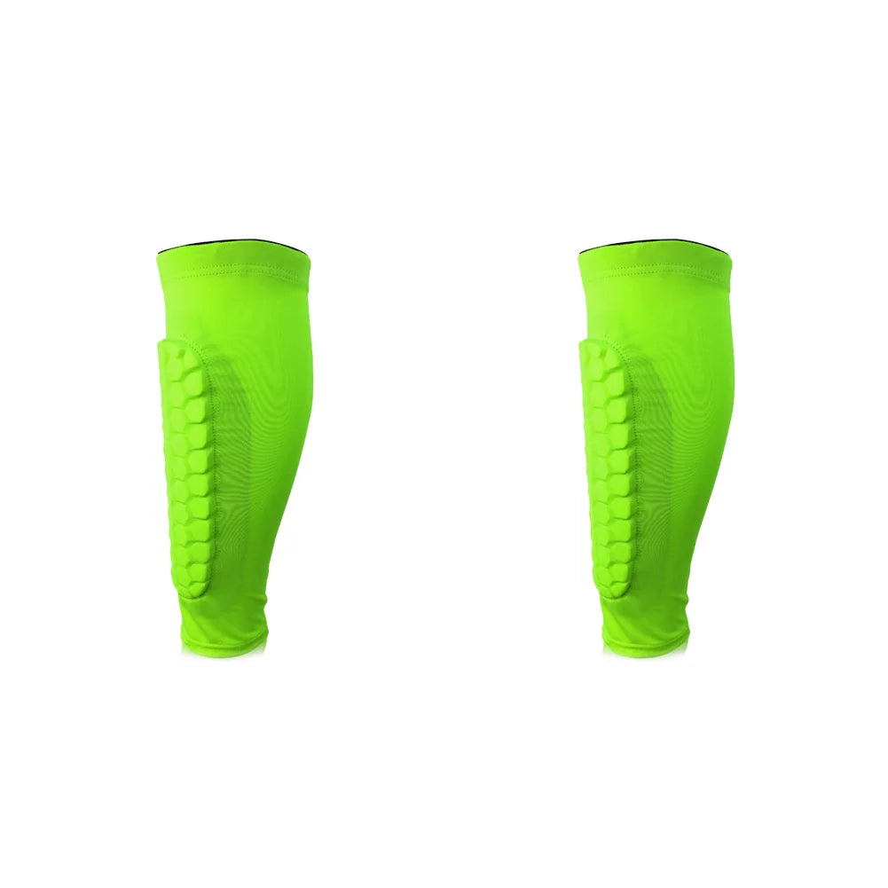 1-2pc Honeycomb Lower Leg Guards Anti-collision Outdoor Sport Leg Protective Gear Sweat-absorbing Quick-drying Workout Accessory