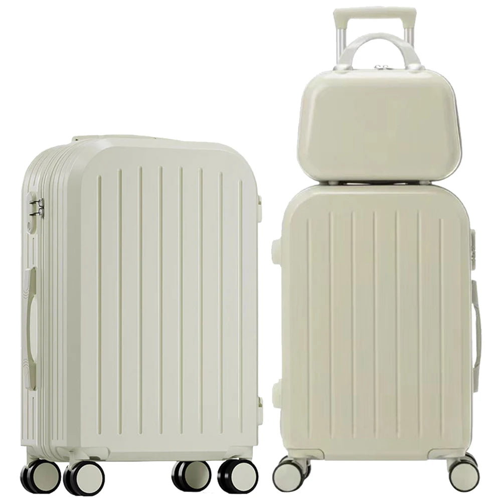 12 Inch 20 Inch 24 Inch Trolley Case Luggage Set with Spinner Wheels Large Capacity Luggage Set Zipper Trolley Luggage Bag Case