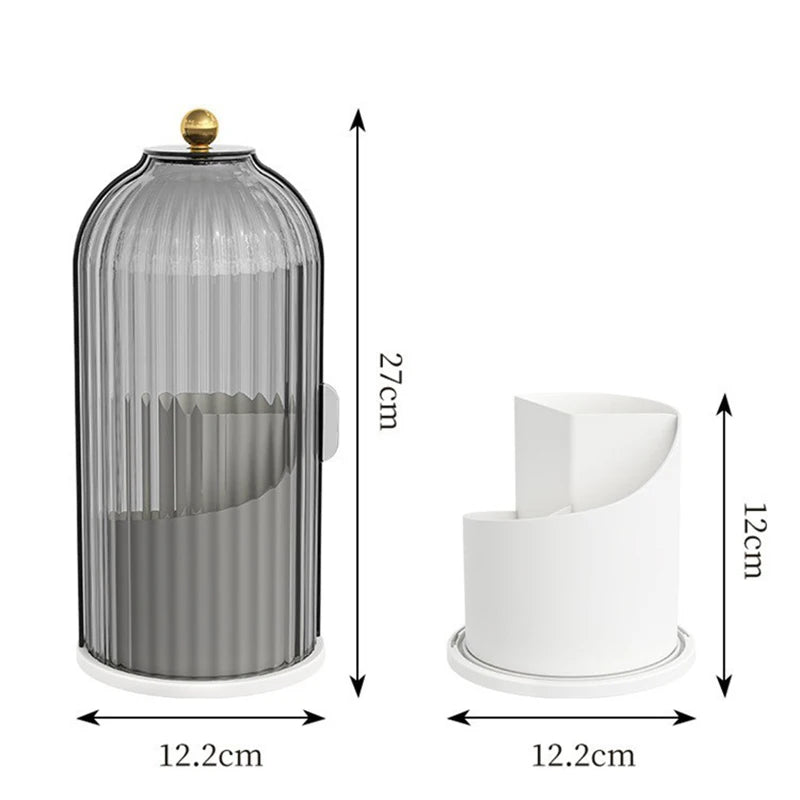 Rotating Cosmetics Storage Box Dresser Lipstick Eyebrow Pencil Cosmetics Storage Box