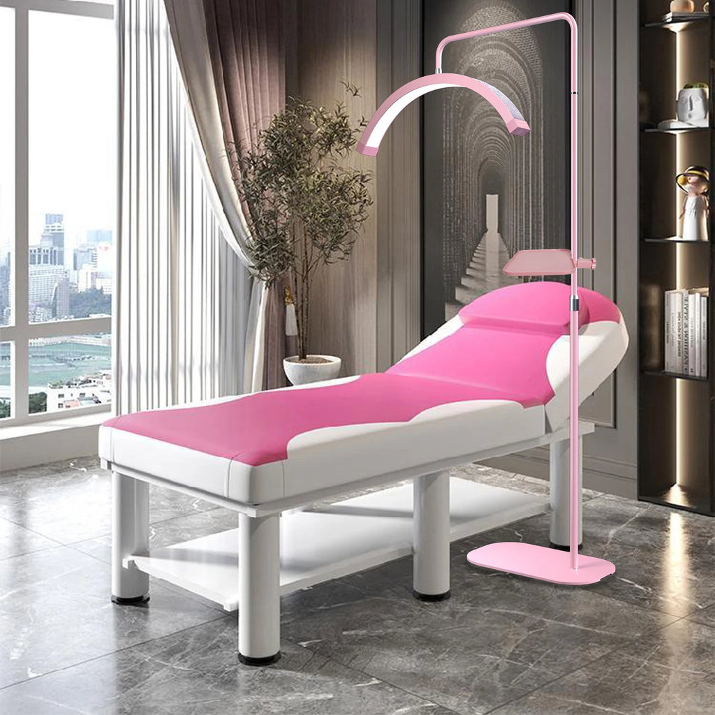 Fusitu FT-Y9 45W LED Half-Moon Shaped Light Arc Lash Light With Diamond Floor Lamp Video Light For Beauty Salon Tattoo Makeup