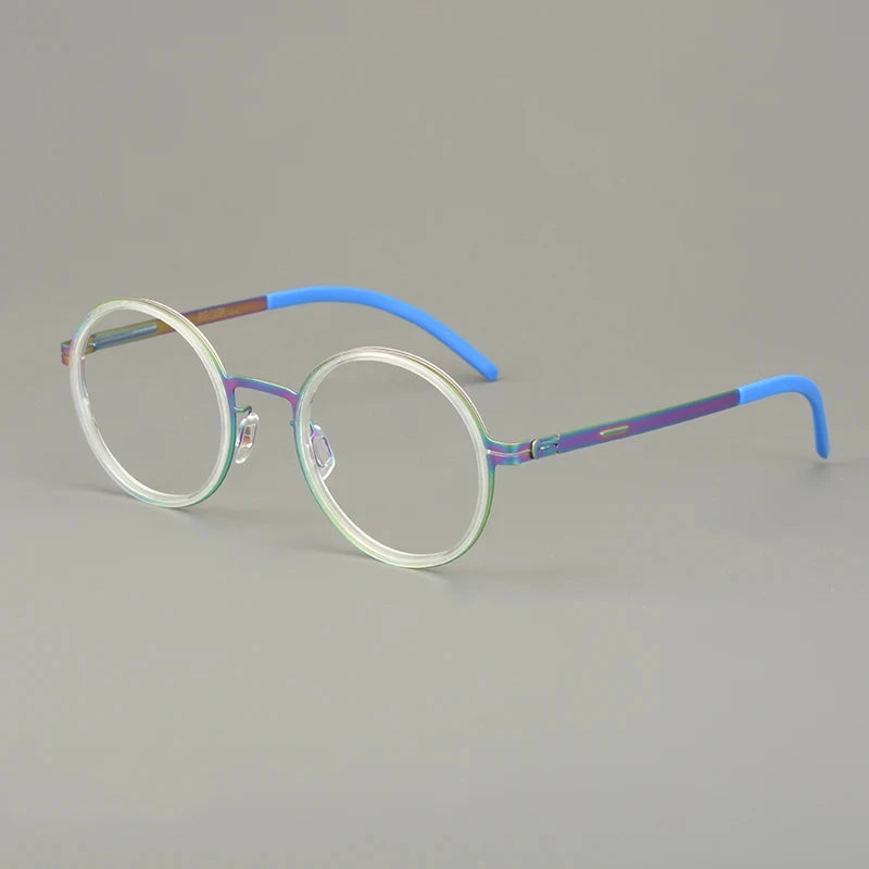 Classics Round Glasses Frame Eyeglasses Light Thin Screwless Acetate Ring Men Women Spectacle Germany Brand Design Oroshi 2025