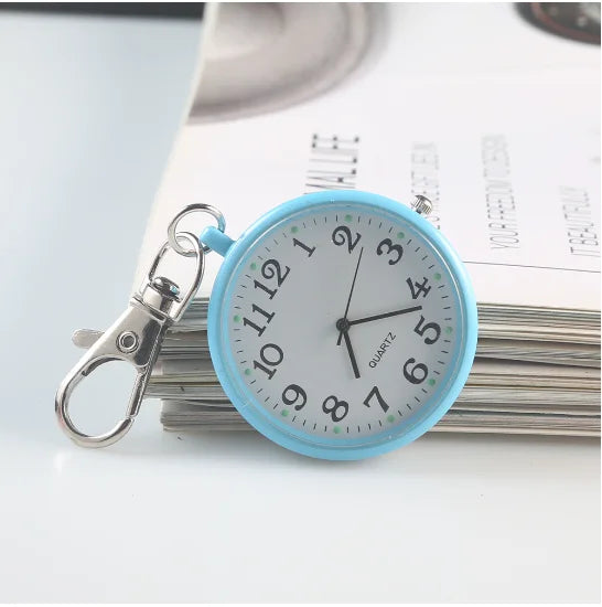 New Pocket Watch Keychain Remote Control Clock With Battery Student Doctor Medical Vintage Watch