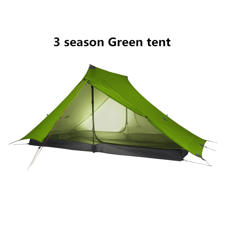 FLAME'S CREED Lanshan 2 Pro Just 920 Grams 2 Side 20D Silnylon LightWeight 2 Person 3 And 4 Season Backpacking Camping Tent