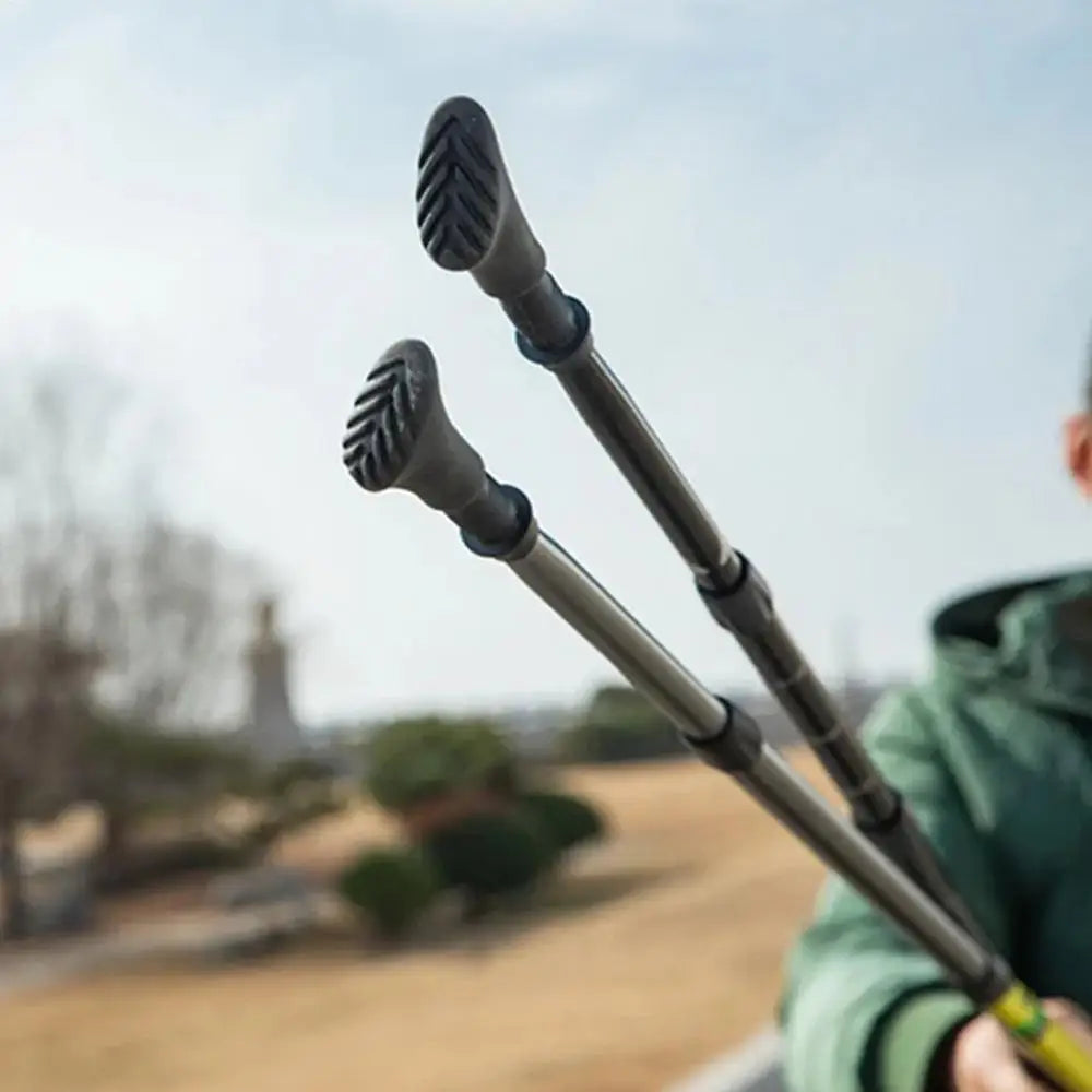 Hiking Sticks Tips Hiking Sticks Feet For Adventure Lightweight Elastic Trekking Stick Rubber Feet Walking Sticks Rubber Feet