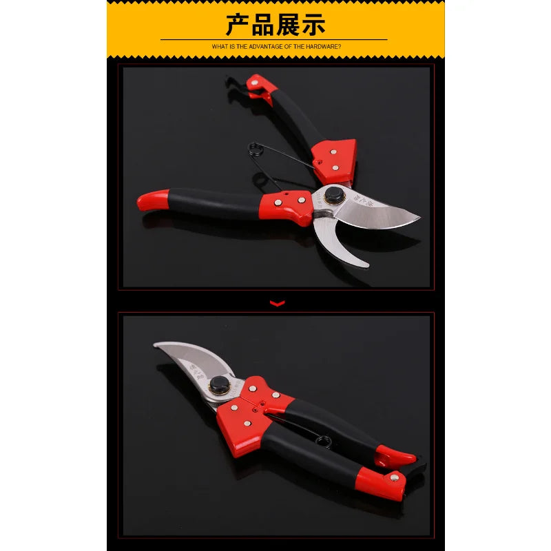Pruning Shears Manual Hand Pruner, Flower Shears Garden Fruit Tree Branches Shears Gardening Pruning Scissors