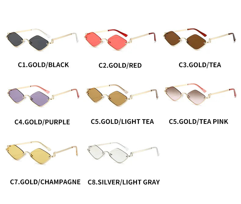 Women Sunglasses New Personalized Frame Glasses Polygonal Sexy Sun Glasses Ladies Fashion Luxury Brand Casual Hip-Hop Eyewear