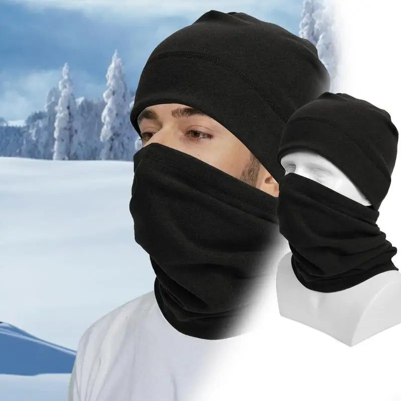 Gaiters For Men Neck Warmer Face Cover Winter Scarf Neck Gaiter With Hat Windproof Scarf Face Covering Adjustable All-Around Ski