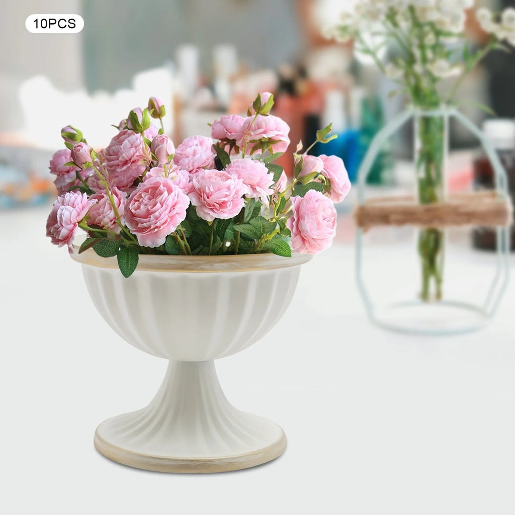 10PCS Vase Metal Wedding Flower Vase For Party Christmas Home Table Decor Vase
