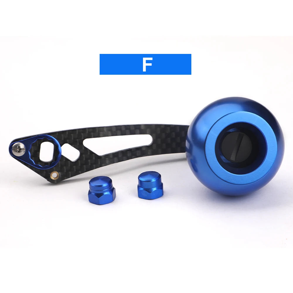 ROLLFISH Fishing Reel Handle Rocker Arm Carbon Fiber Light Weight 28g Ergonomic Design Multicolor Fishing Tools Accessories