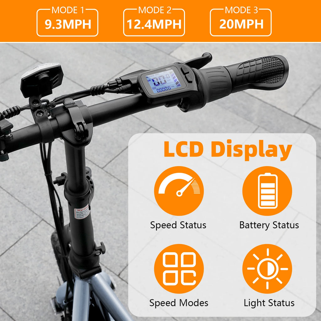 Caroma Peak 500W Electric Scooter Adults, 30Miles Long Range, 14" Tire, 20MPH Top Speed, Adjustable Electric Scooter with Seat