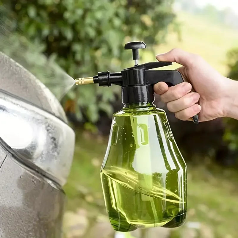 Pressure Spray Bottle Handheld Garden Lawn Pump Watering Can with Adjustable Nozzle Car Wash Plastic High-Pressure Mist Sprayer