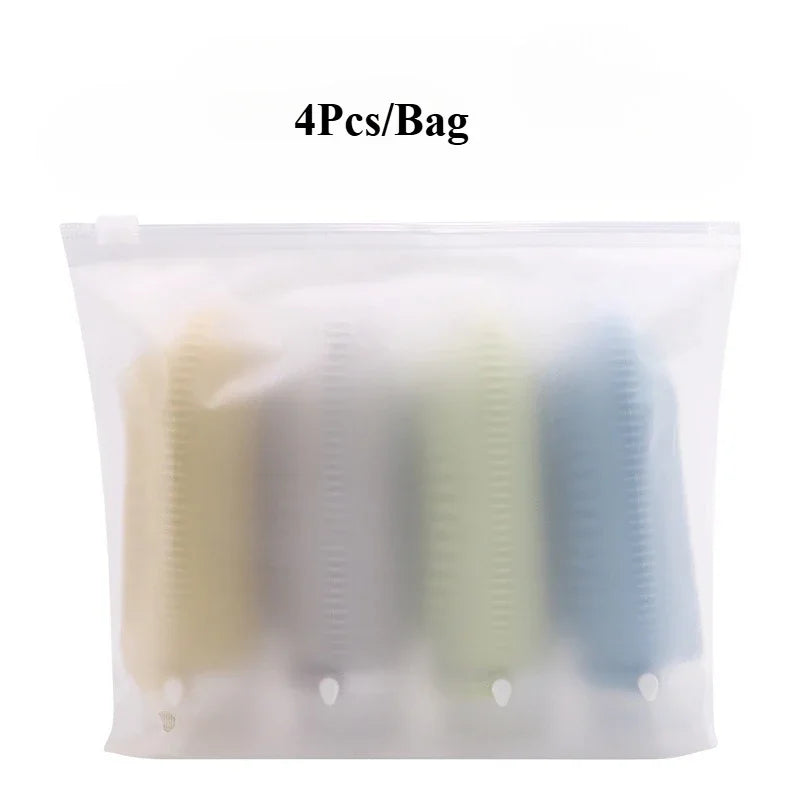 4Pcs Travel Separately Bottled Shampoo Cosmetics Lotion Separately Bottled Massage Separately Bottled with Brush