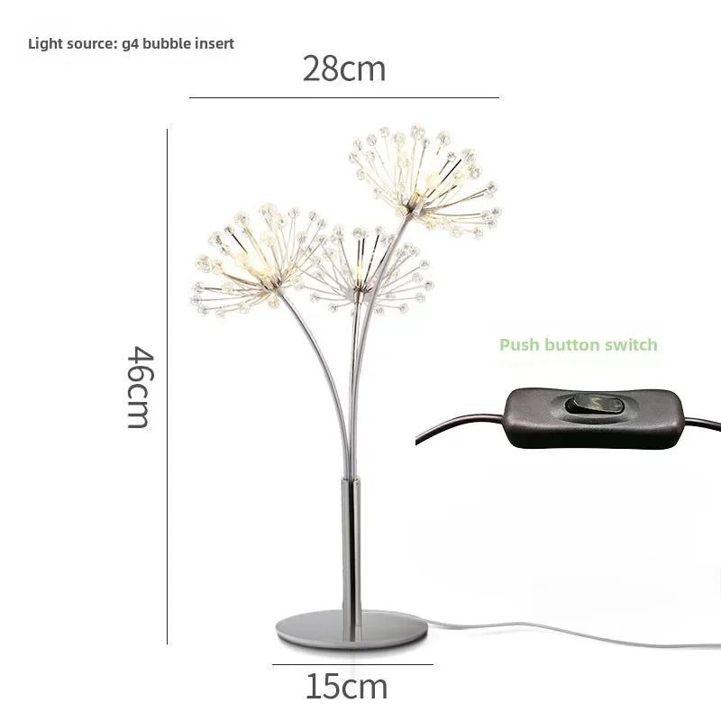 Modern Crystal Led Lighting Floor Lamp for Living Room Table Lamp Stainless Steel for Bedroom Crystal Floor Light for Kitchen