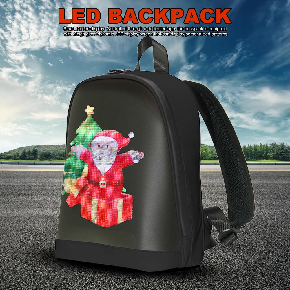 Led Advertising Backpack app Control Waterproof Portable Pixel Screen Bag for Outdoor Travel and Business Use