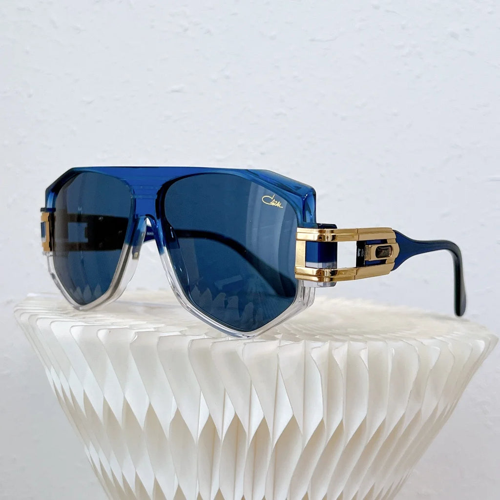 ORIGINALCAZAL MOD1633 UV400 Polarized Driving Anti-Glare Men Sunglasses Transparent White Acetate Frame Women Couple Eyewear