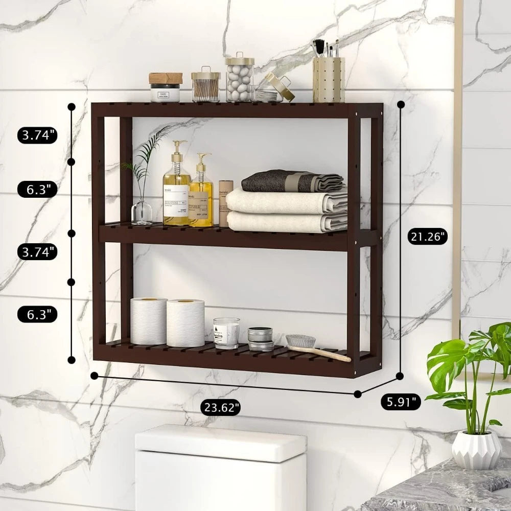 Bathroom Storage Rack Space Save Large Capacity Dormitory Bookshelf Wall Mount Stable and Sturdy Kitchen Seasoning Display Rack