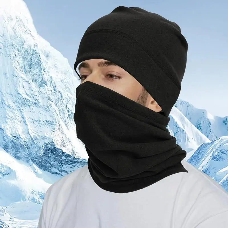 Gaiters For Men Neck Warmer Face Cover Winter Scarf Neck Gaiter With Hat Windproof Scarf Face Covering Adjustable All-Around Ski