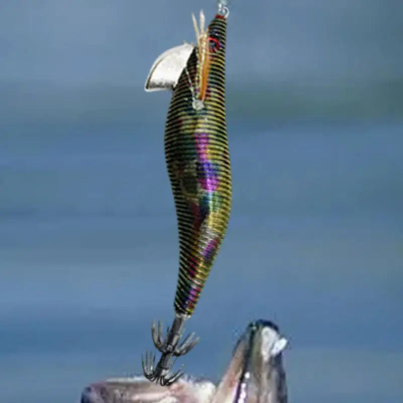 Glowing Squid Jigs Saltwater Shrimp Lures Fluorescent Artificial Fishing Baits Realistic Freshwater Fish Luring Tools supplies