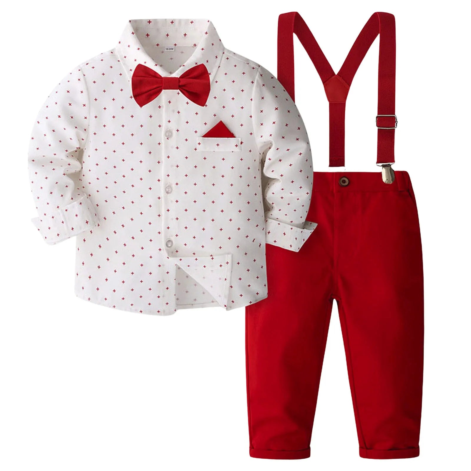 Baby Boys Clothing Sets Infants Newborn Boy Clothes Long Sleeve Tops+Overalls 2Pieces Outfits Spring Autumn Kids Bebes Clothing