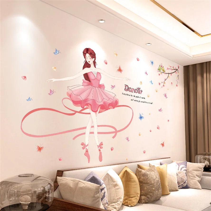 Living Room Flower Background Wall Stickers Bedroom Room Wall Decoration Stickers Wallpaper Self-adhesive Stickers Home Decor