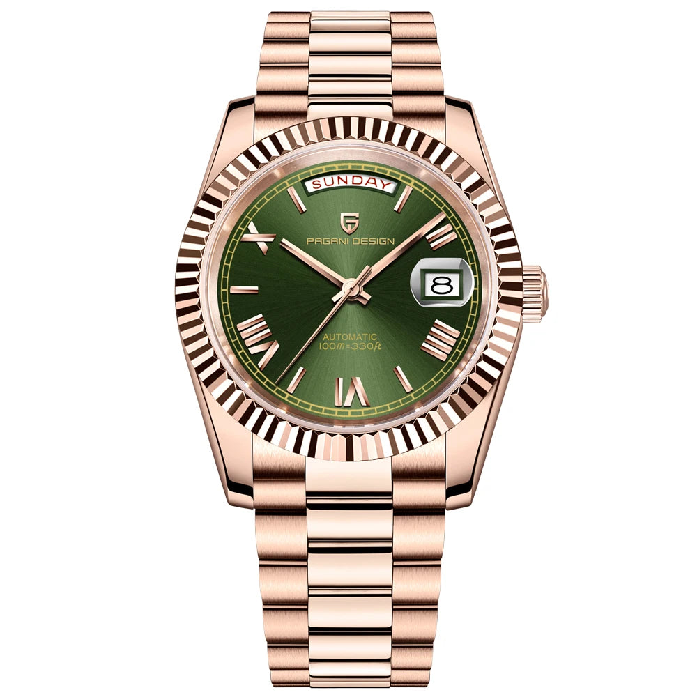 PAGANI DESIGN 2025 DD40 Men's Watches Luxury Automatic Watch Men AR Sapphire Glass Mechanical Wristwatch Men 10Bar Japan NH36A