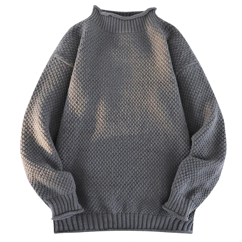 2024 New Vest Sweater Popular Men's Comfortable Warm Sweater Men's Autumn and Winter Warm Sweater Wear Crewneck Knit Sweater