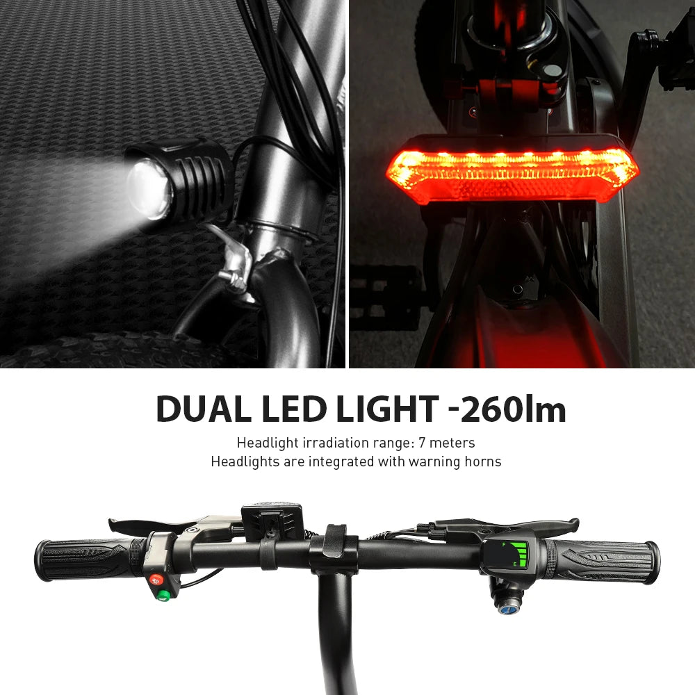 S5 Electric Bike US Stock 250W 16Inch 36V 7.8Ah Battery Up to 32km/h Safety Power Cut Off Switch Electric Bicycle for Adults