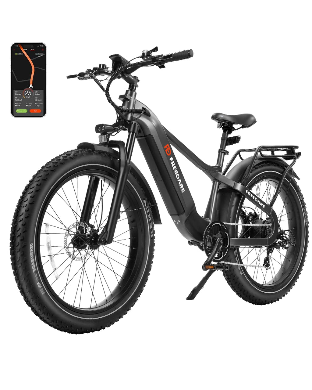 Smart Electric Bikes for Adults e dirt bike 1000W Peak,28MPH 100Miles,20AH, 26" Step-Thru Ebikes Hydraulic Brake Mountain Ebike