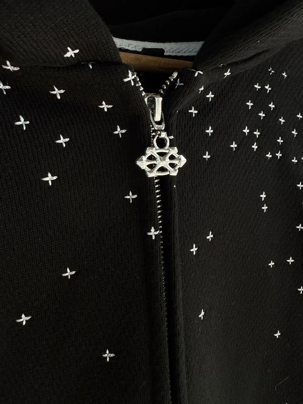 Men's Full Zip Hoodie Gothic Creative Pattern Sweatshirt Fashion Full Zip Trendy Streetwear with Pocket