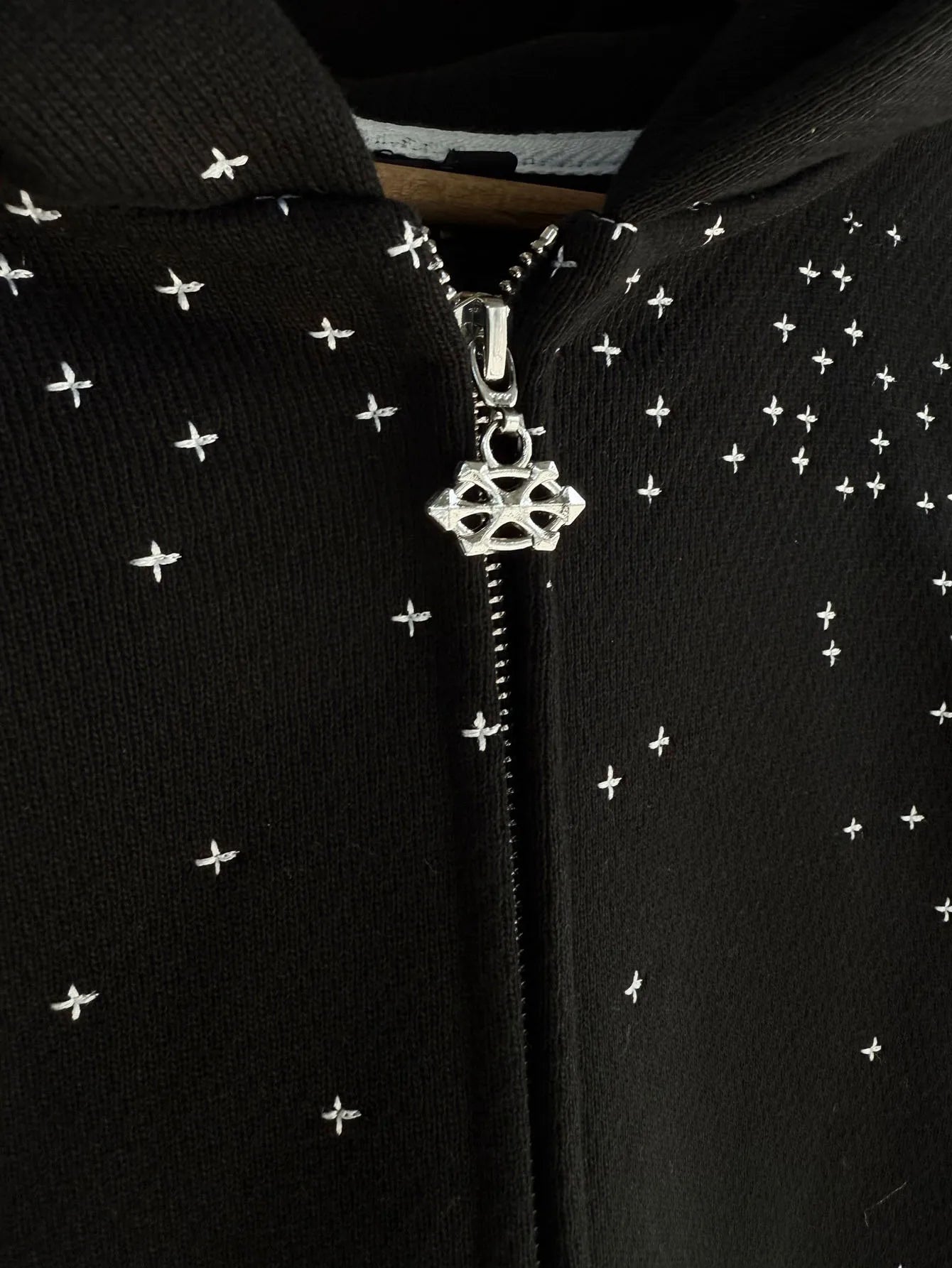 Men's Full Zip Hoodie Gothic Creative Pattern Sweatshirt Fashion Full Zip Trendy Streetwear with Pocket