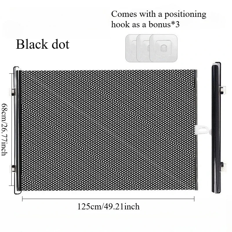 Retractable Pet Fence No-Drill Mesh Safety Gate for Dogs, Collapsible Design for Indoor Use, Fences Flexible Pet Barrier