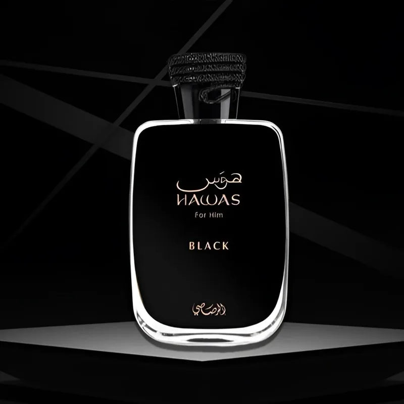 Rasasi Hawas Black Eau de Parfum Spray 100ml Original Arab Perfumes Lasting Aromatic Fruity Fragrance Pheromones Perfume Cologne