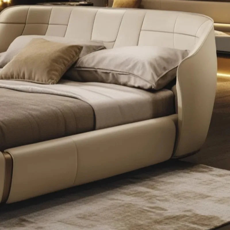 Trendy Wedding Bed Frame Superior Quality European Comfort Stylish Design Luxe Bedroom Camas De Dormitorio Lit Home Decoration