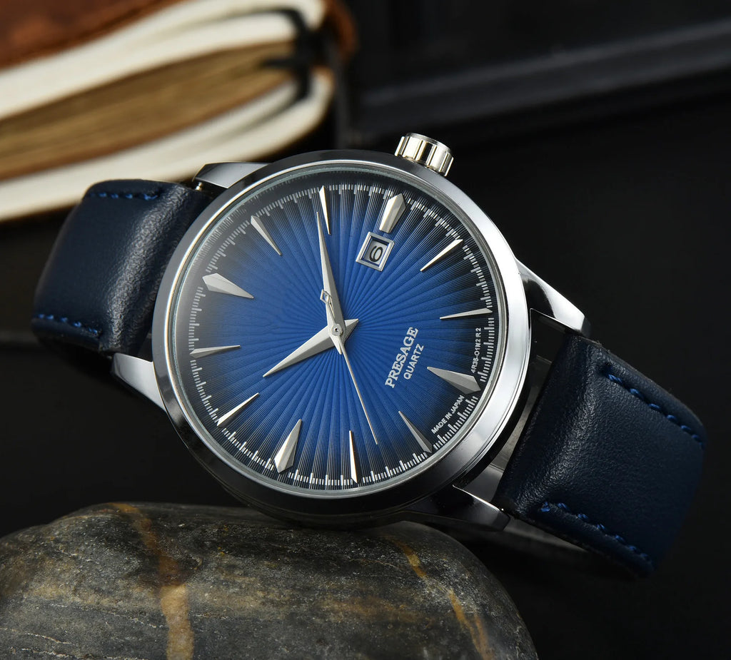 2025 Luxury Brand New Fashion Mens Watches Waterproof Leather Strap Casual Automatic Mechanical Watch Relogio Masculino