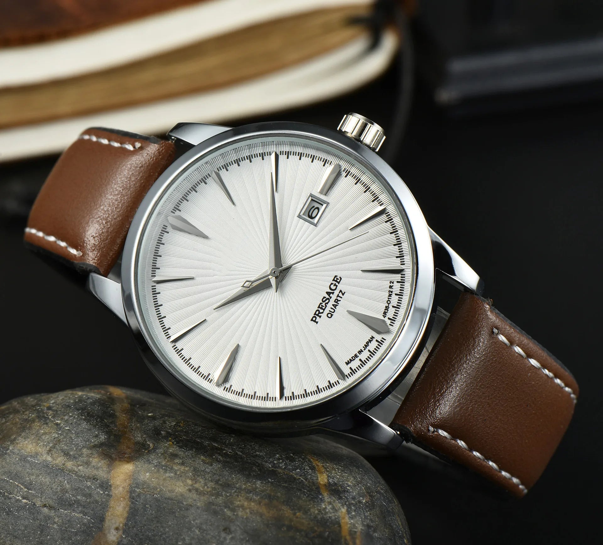2025 Luxury Brand New Fashion Mens Watches Waterproof Leather Strap Casual Automatic Mechanical Watch Relogio Masculino
