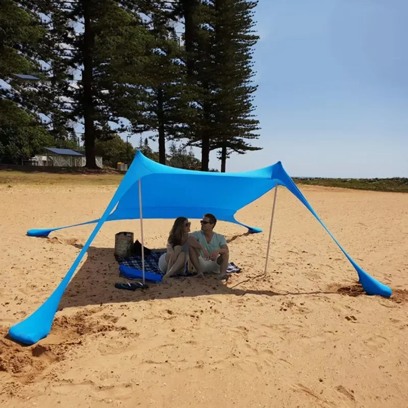 Camping Tent Windproof Pop Up Awning Outdoor Beach Sun Shade UV Ultralight Beach Canopy Tents for Camping Fishing Picnics