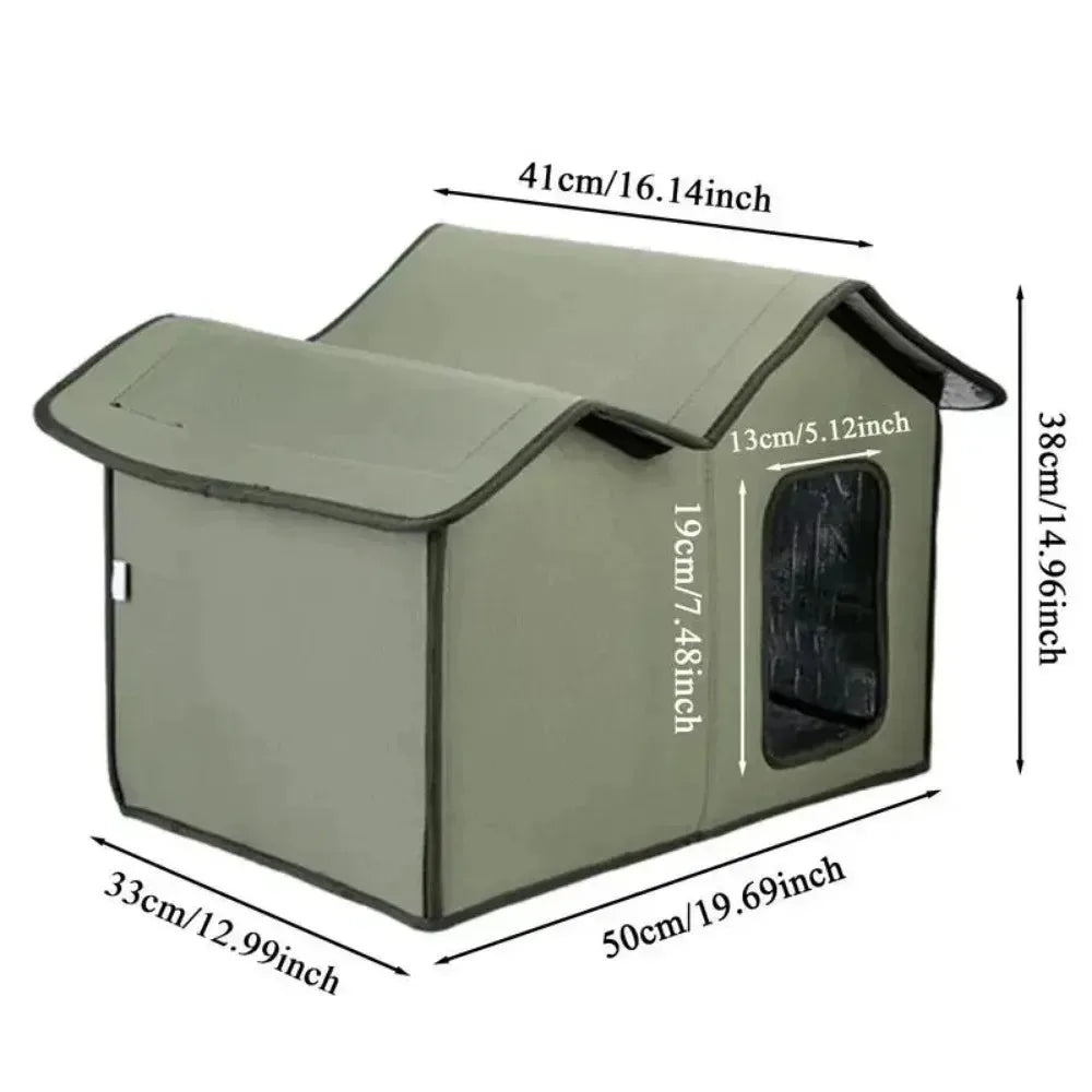 Outdoor Cat House Waterproof Pet House Foldable Storage Dog House Washable Cat House Not Easy To Collapse Windproof Pet Nest