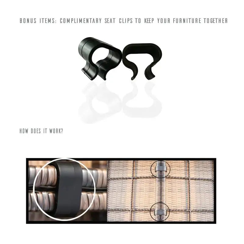 6-Piece Outdoor Wicker Sofa Set - Pre-Assembled Patio Furniture Collection for Ultimate Comfort and Style