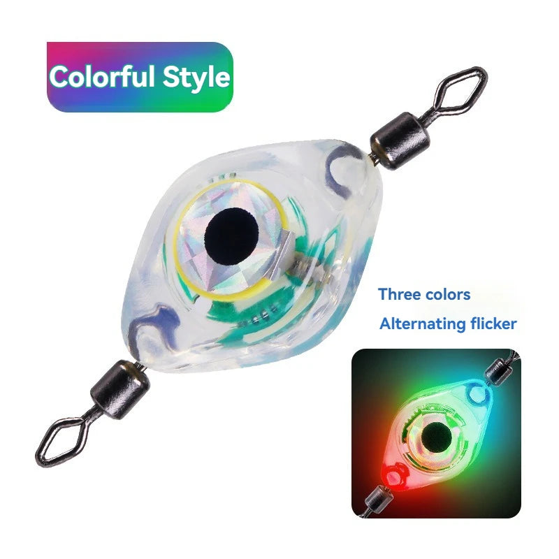 Fishing Equipment Double Swivel Fish Trap Lamp Luminous LED Light Fishing Lure Squid Jig lamp Night Fishing Bait Lamp Sea Tackle