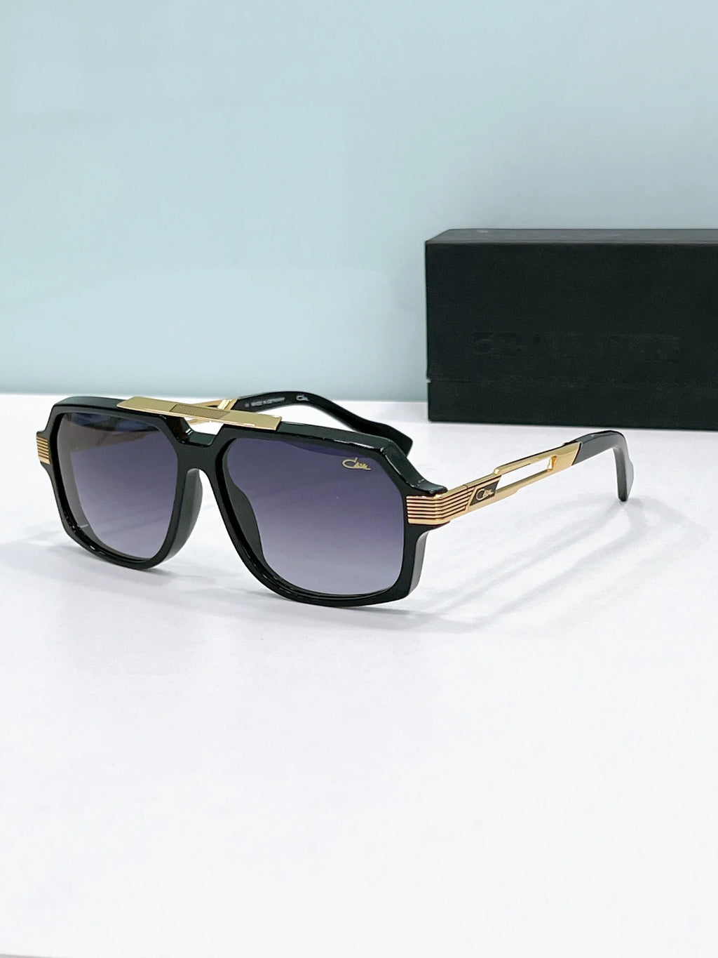 Authentic ORIGINALCAZAL MOD6034 UV400 Polarized Gradient Men Women Sun Glasses Premium Alloy+Acetate Frame Male Couple Eyewear