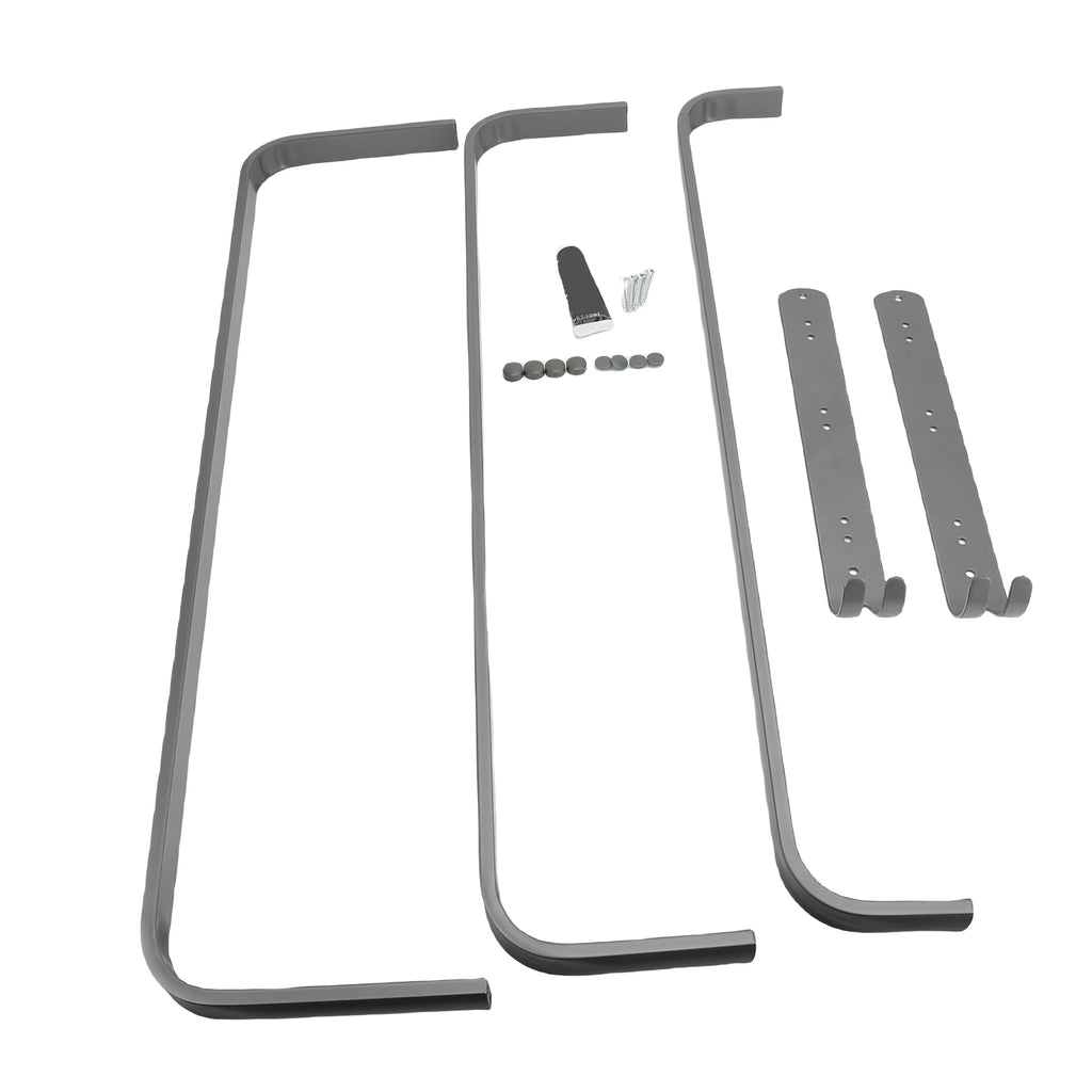 3 Tier Bathroom Towel Rack 60CM Aluminum Alloy Space Saving Convenient Hook Wall Mounted Towel Bar Holder Organizer for Kitchen