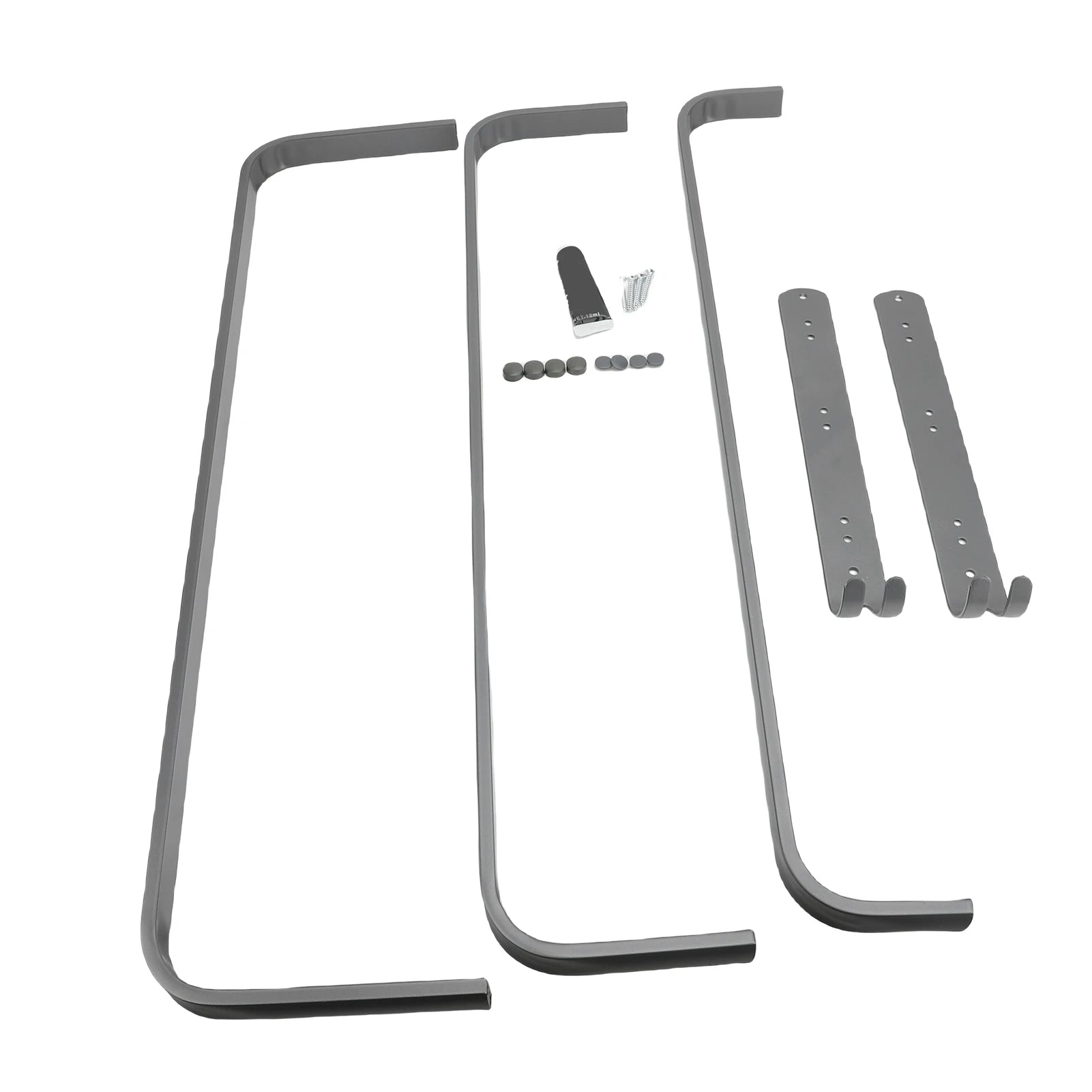 3 Tier Bathroom Towel Rack 60CM Aluminum Alloy Space Saving Convenient Hook Wall Mounted Towel Bar Holder Organizer for Kitchen