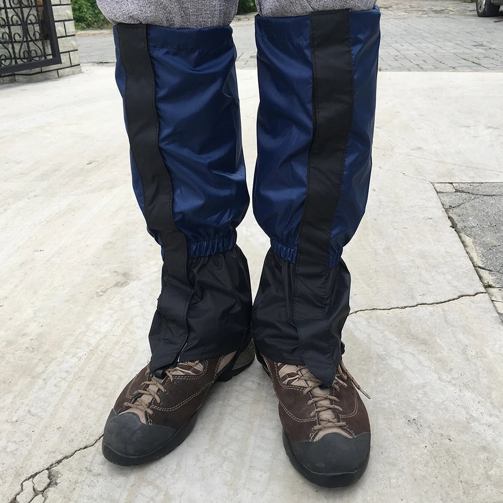 Nylon Ski Legging Gaiters Outdoor Snow Foot Cover Unisex Waterproof Leg Protection Guard Camping Hiking Travel Leg Warmers Cover