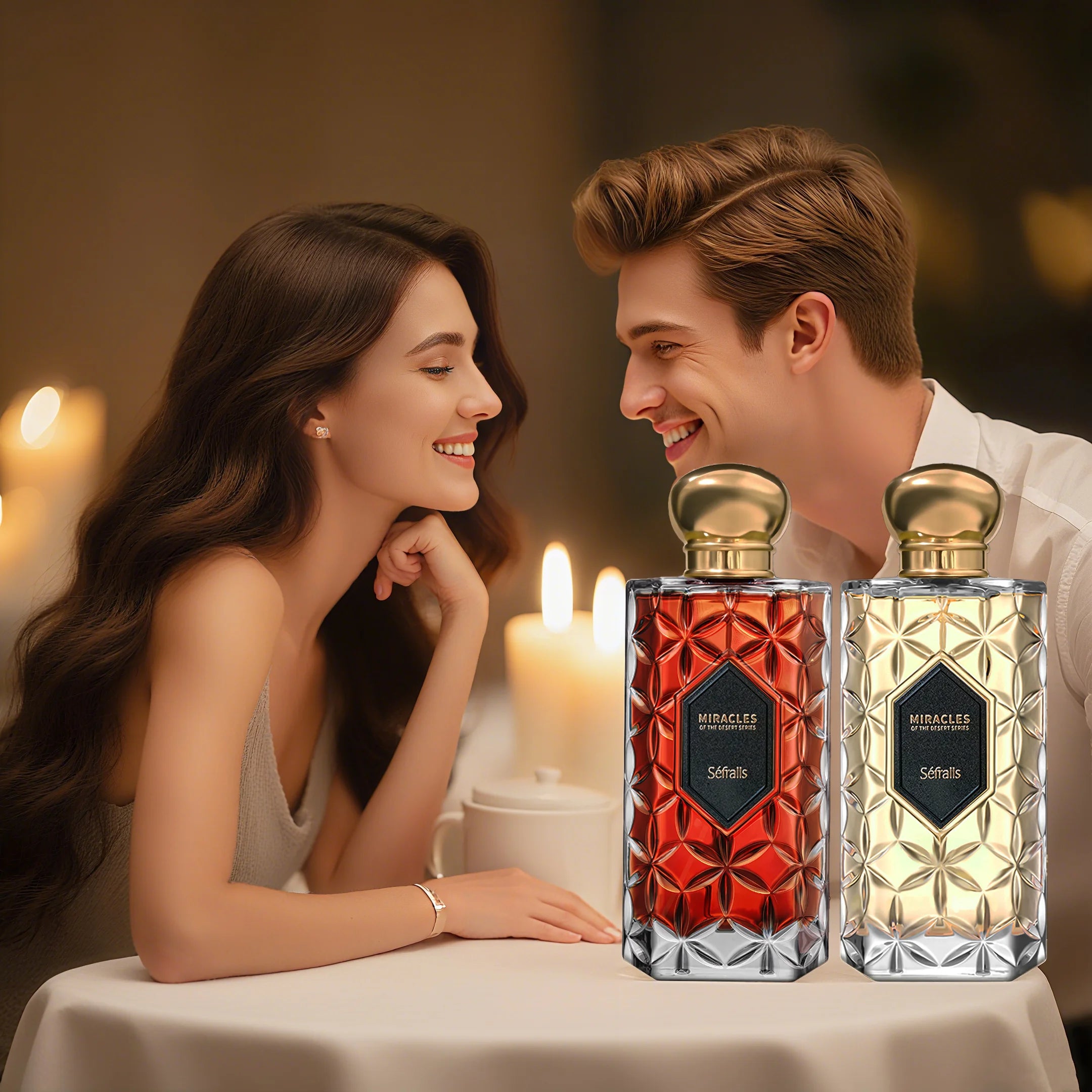 Séfralls High Quality Men Cologne 100ML*2 Oud Wood SandalwoodLong Lasting Strong Pheromone Men's hormones Romance Gentleman