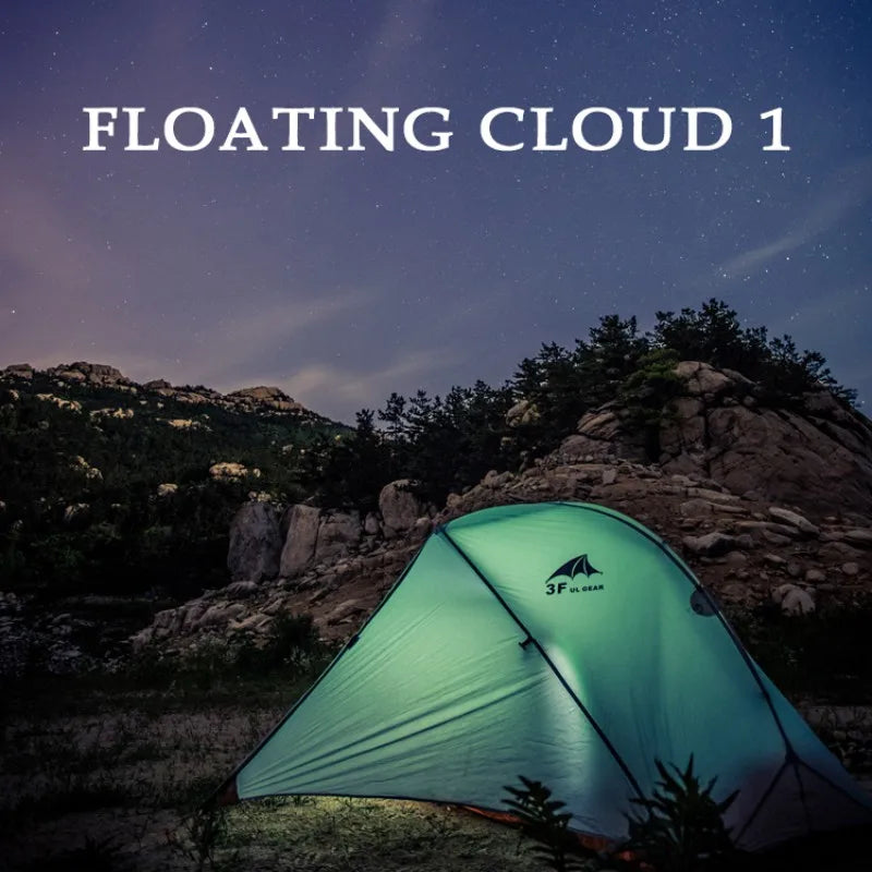 3F UL Gear Floating Cloud 1 Ultralight 3 4 Season Outdoor Camping Tent Waterproof Windproof Hiking Double Layer Tents